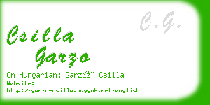 csilla garzo business card